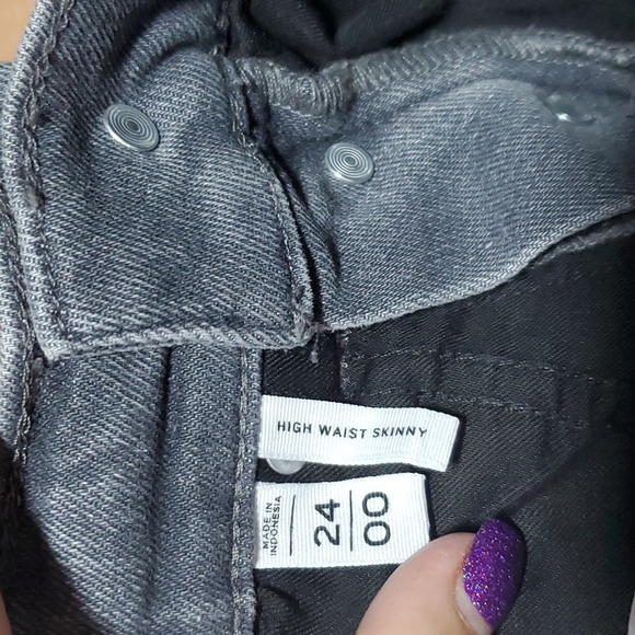 Made and Love LOFT High Waist Gray Jeans - Picture 7 of 8